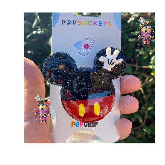 1x Mickey Mouse Disney PopSocket ®/Phone Grip/Badge Reel / Phone Grip With Swapp - Picture 1 of 2